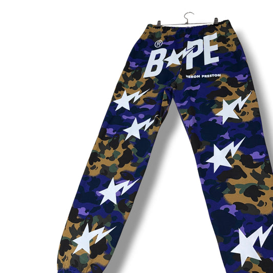 Heron Preston / Bape Track Pants Blue