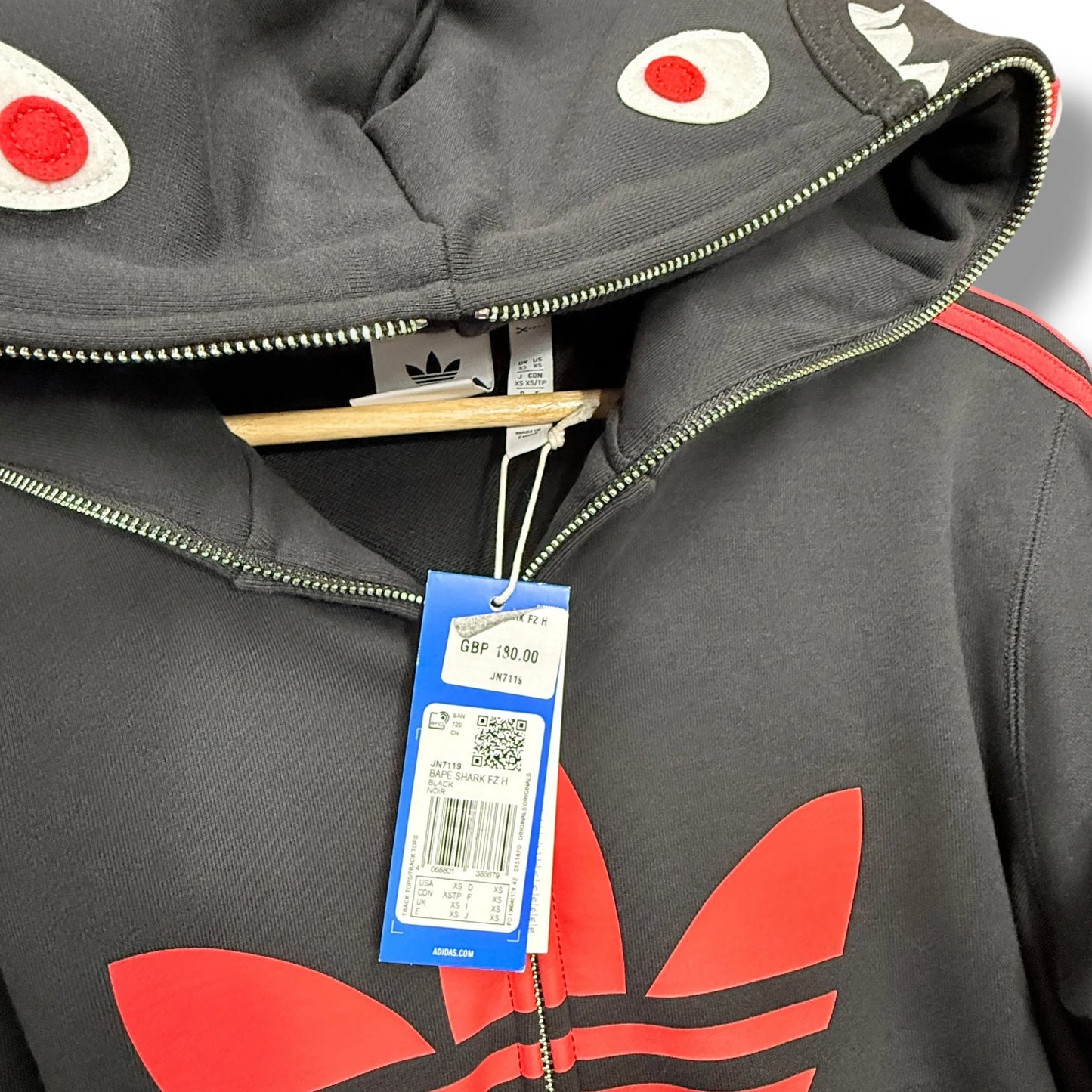 Vintage Bape X Adidas Hoodie