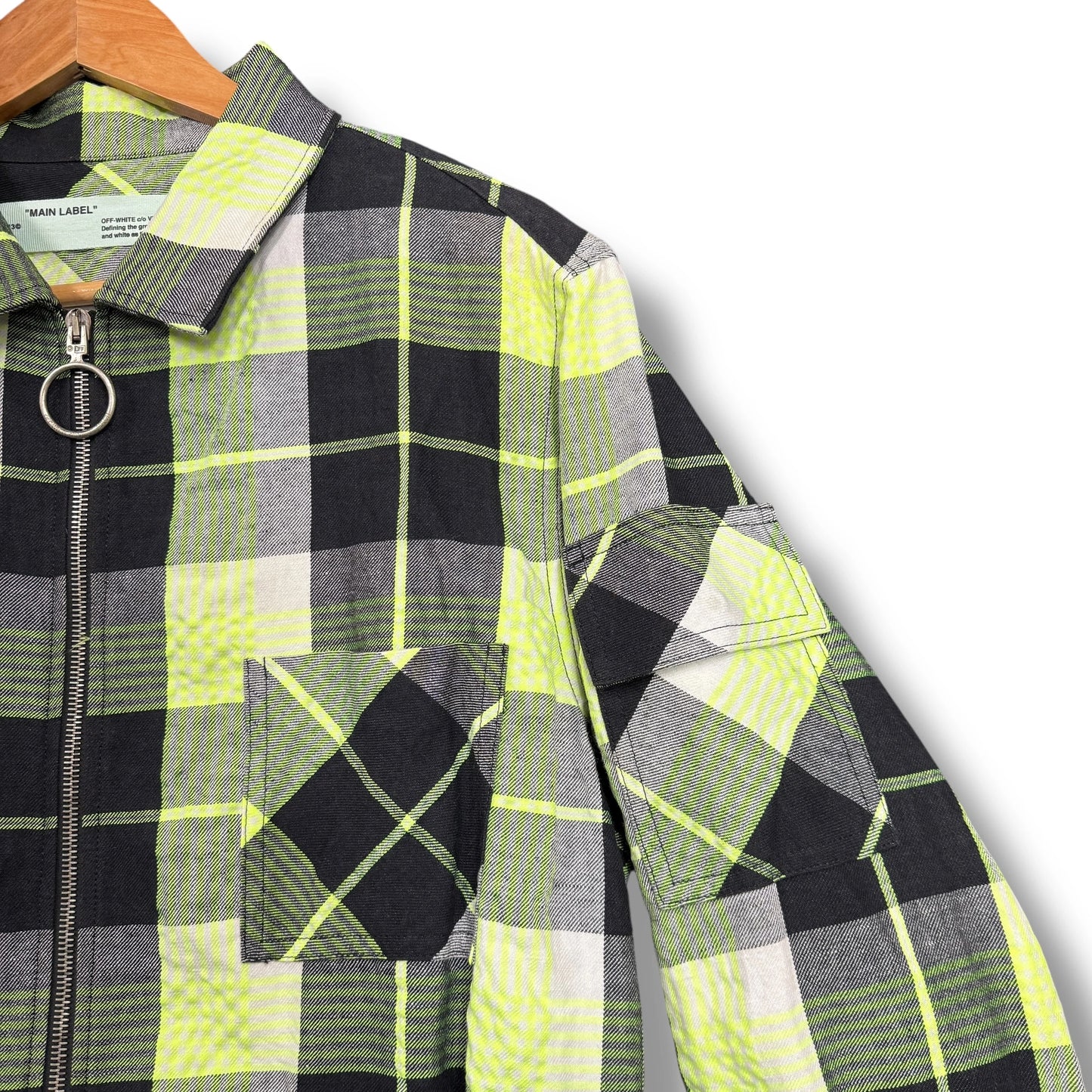 Vintage Off-white Flannel Shirt