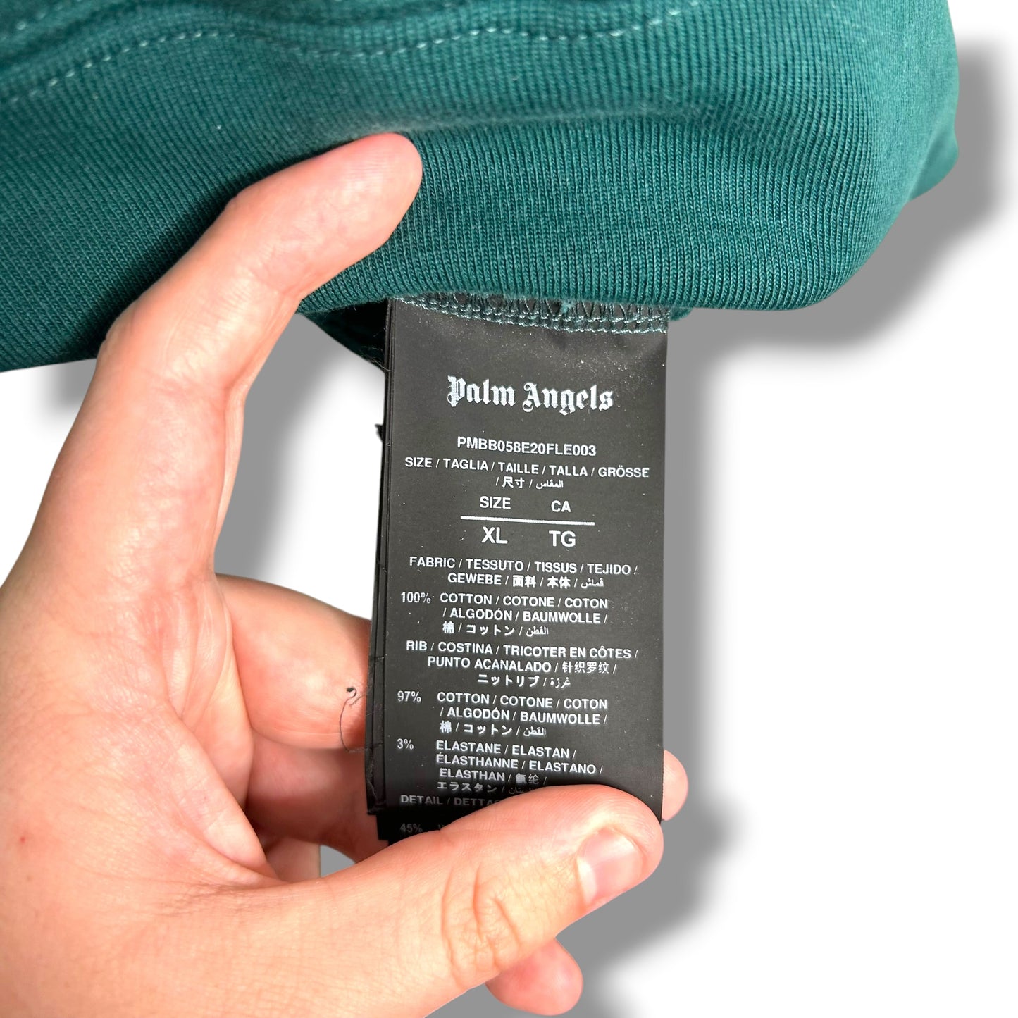 Palm Angels Hoodie Green XL