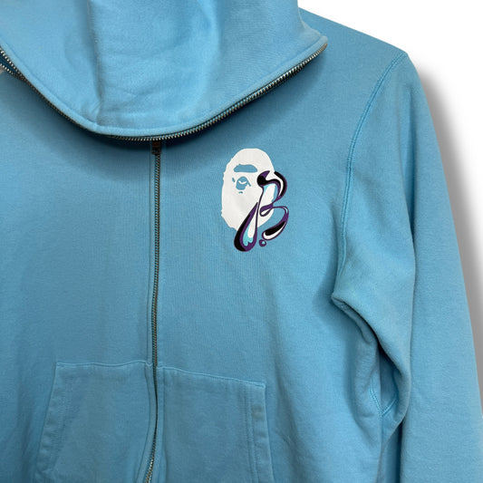 A Bathing Ape Zip-up Hoodie Blue