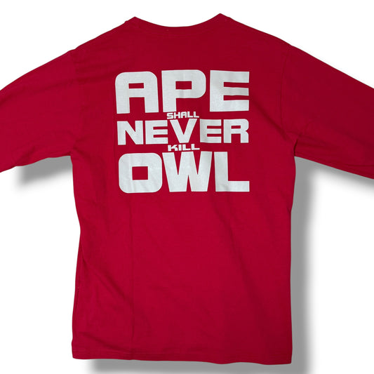 A Bathing Ape Long Sleeve T-shirt Red