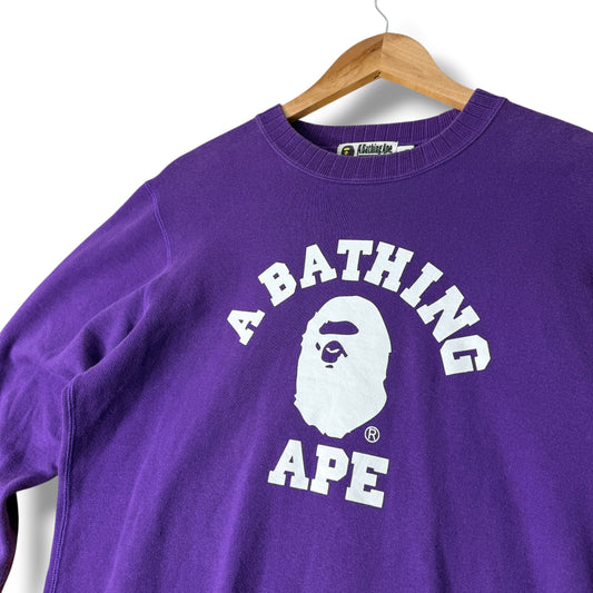 A Bathing Ape Sweatshirt Purple