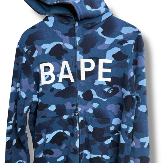 Bape Zip-up Hoodie Blue