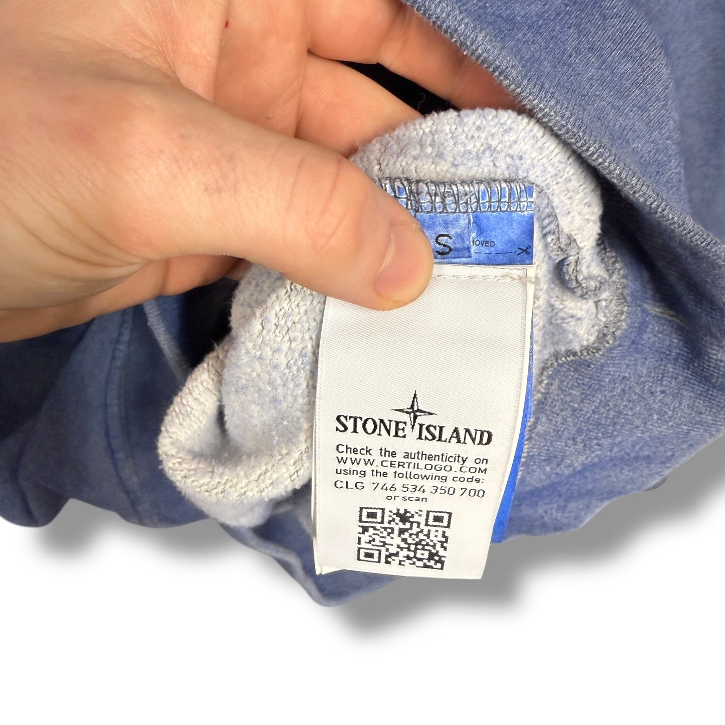 Stone island jumper, acid wash, relaxed small