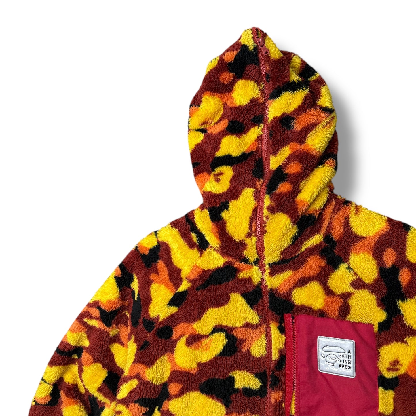 A BATHING APE full zip Hoodie, fury Multi, Medium