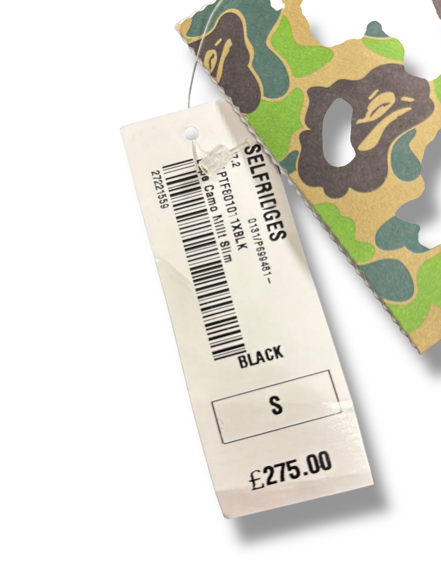A bathing ape cargo jogger, small relaxed, BNWT, multi