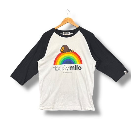 A BATHING APE T-Shirt, black, large relaxed