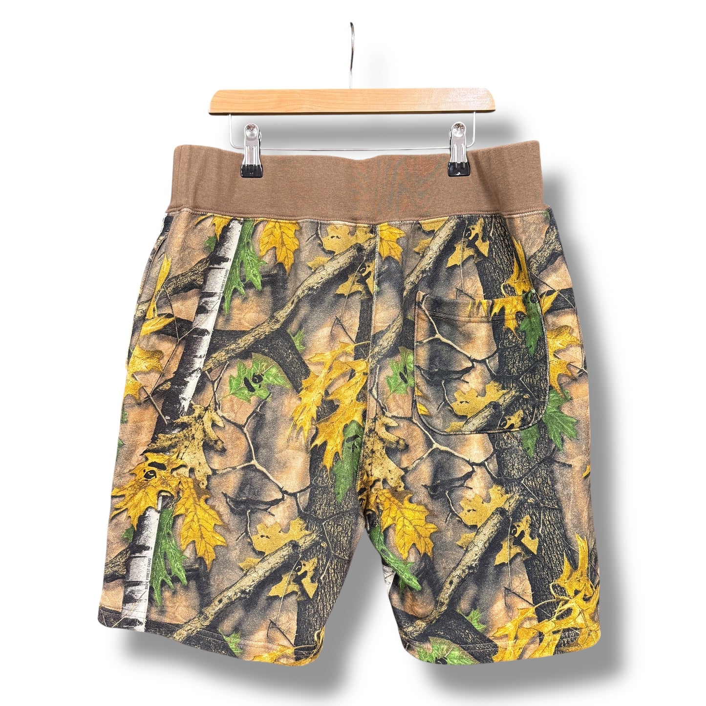 A bathing ape shorts, camo, medium relaxed