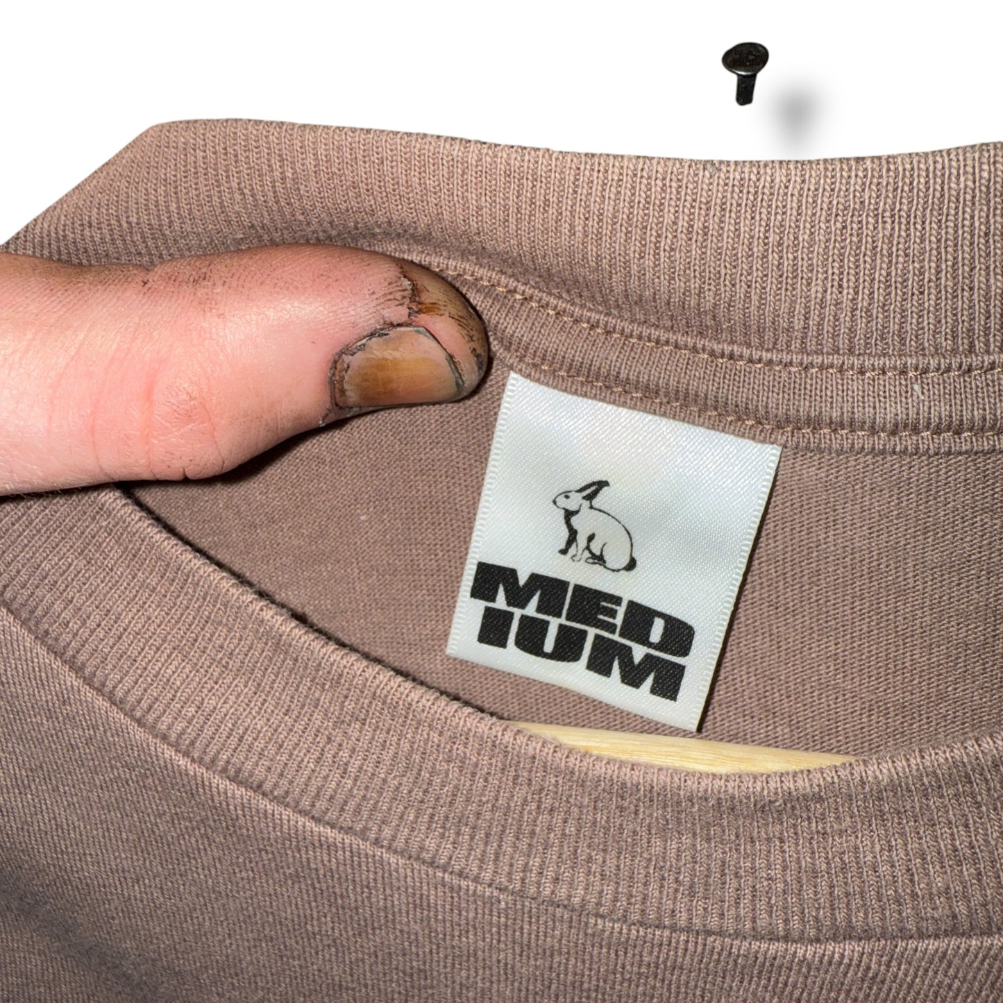a bathing ape x Stash 2002 “Barcode” Tee, medium beige