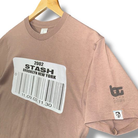 a bathing ape x Stash 2002 “Barcode” Tee, medium beige