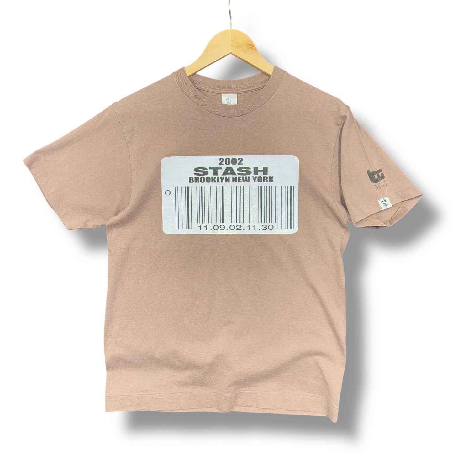 a bathing ape x Stash 2002 “Barcode” Tee, medium beige