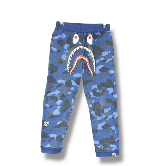 A BATHING APE Joggers, blue, 14 child