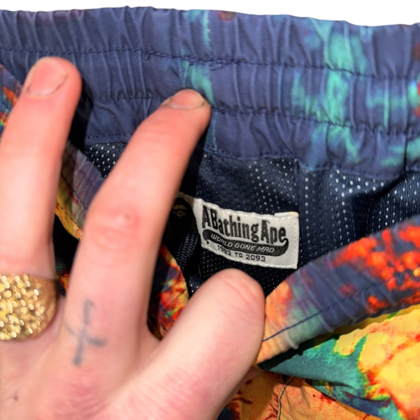 A BATHING APE Joggers, Multi, medium