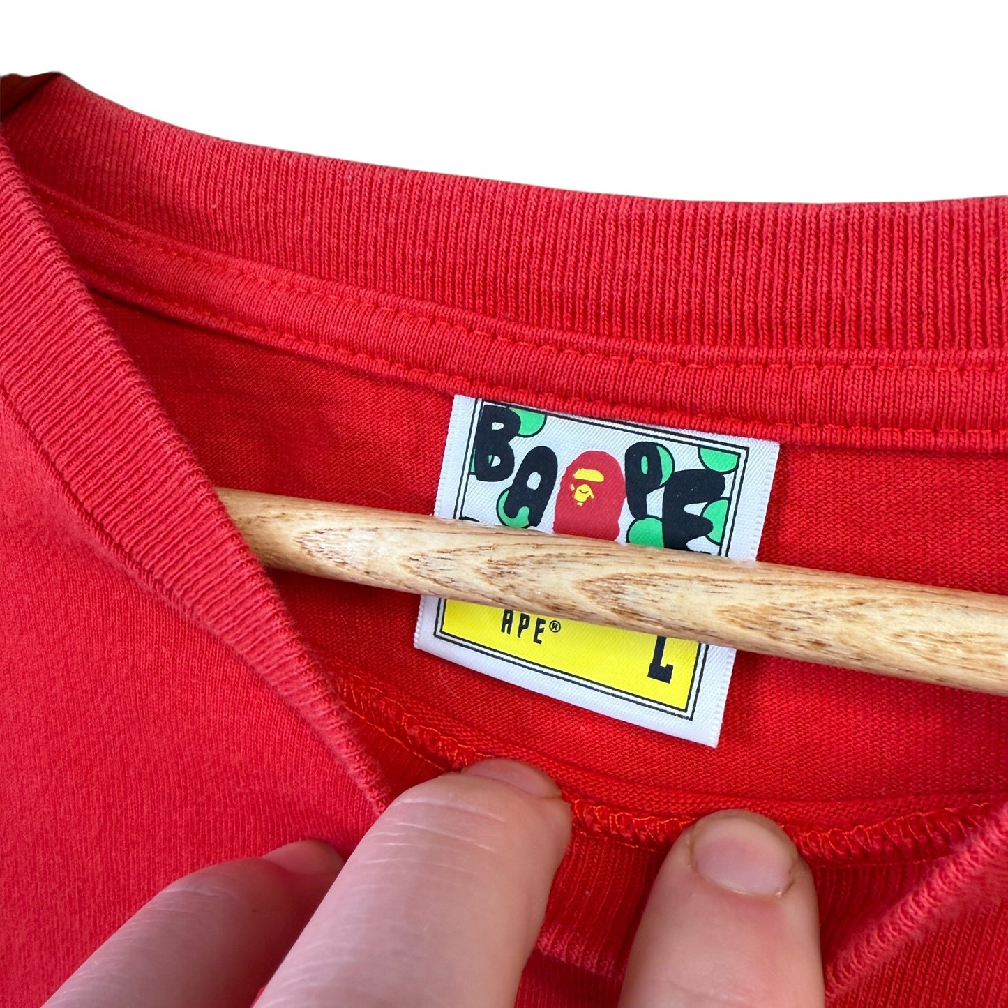 A BATHING APE T-Shirt, red, large