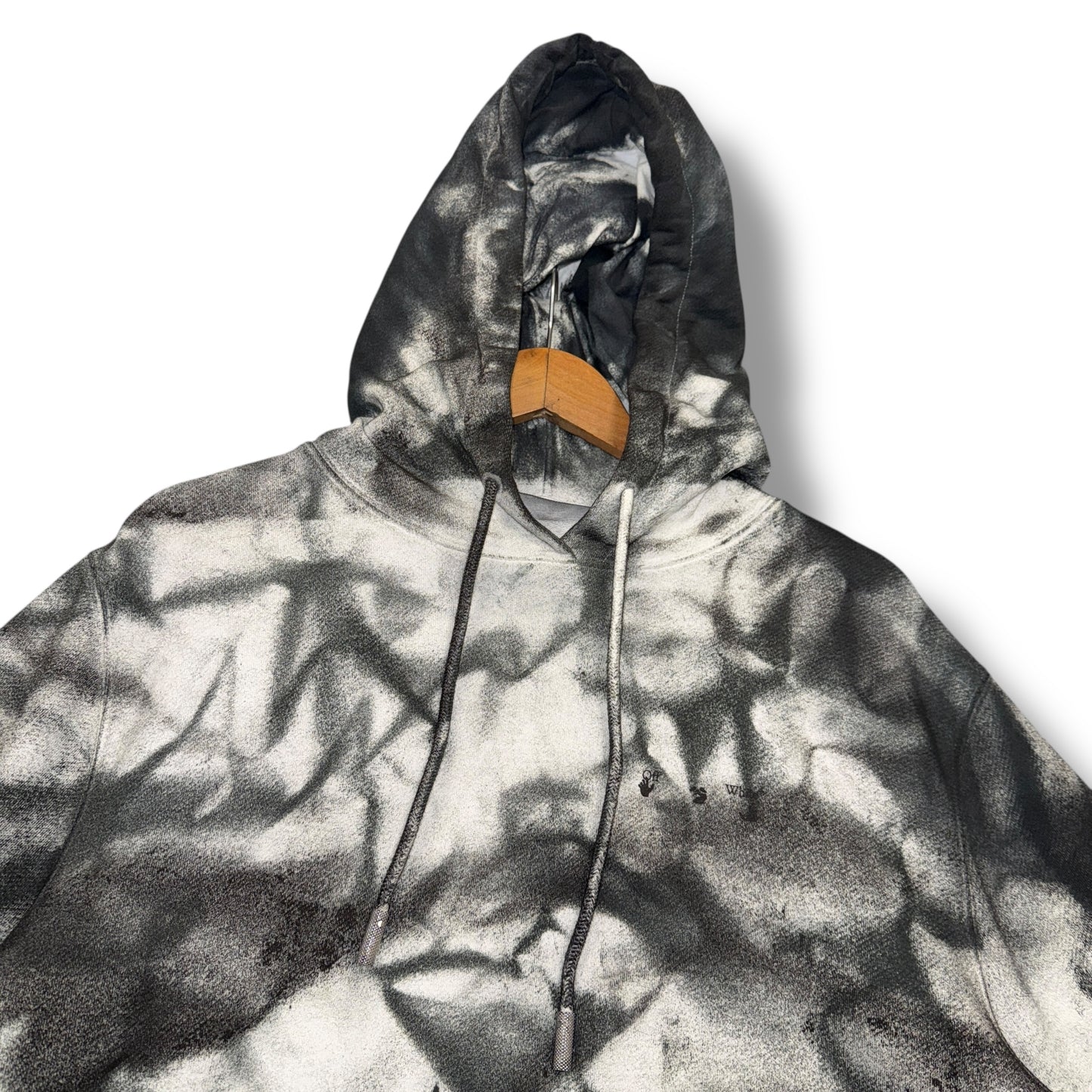 Off-White Hoodie, custom, Small oversized