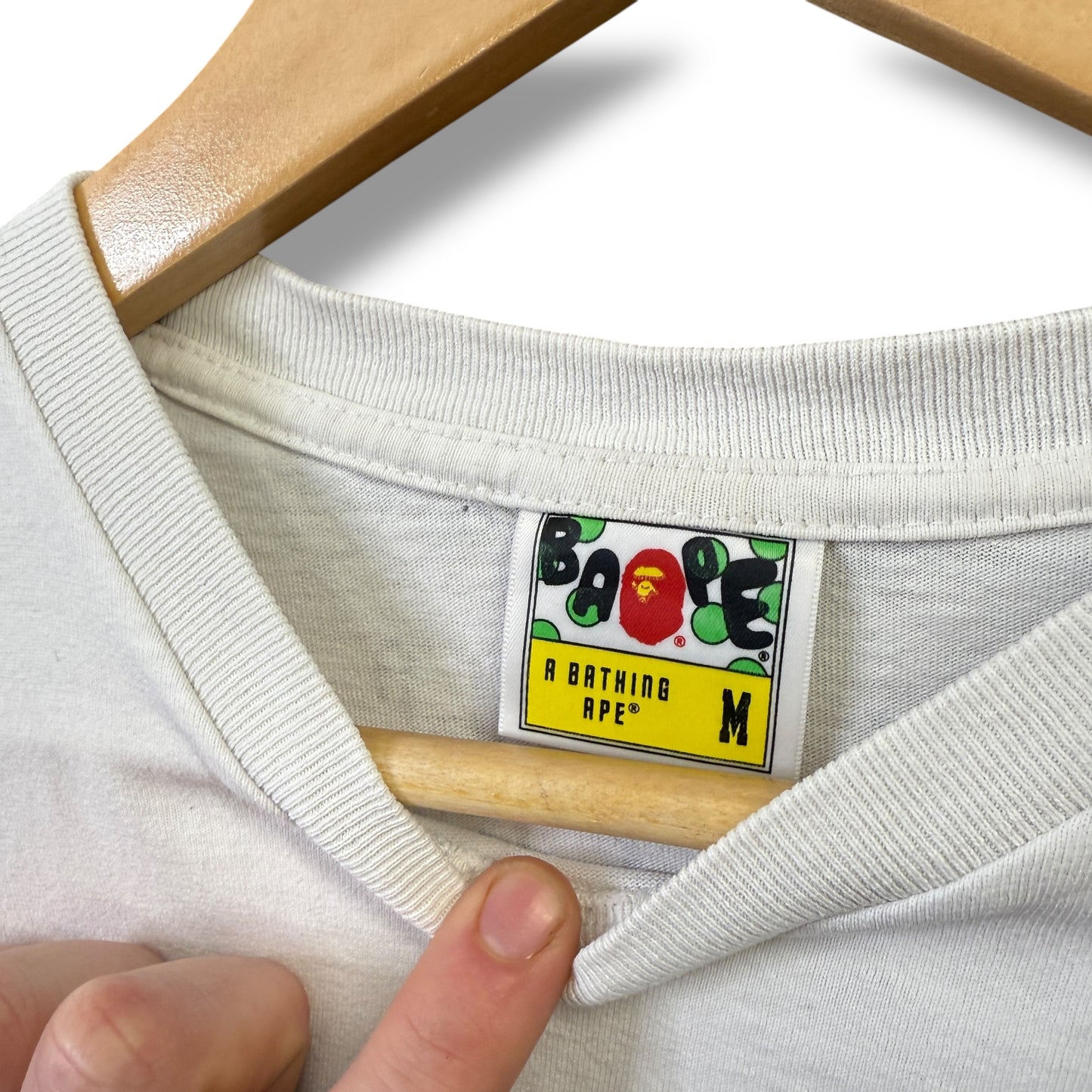 A BATHING APE x alien T-Shirt, medium, white