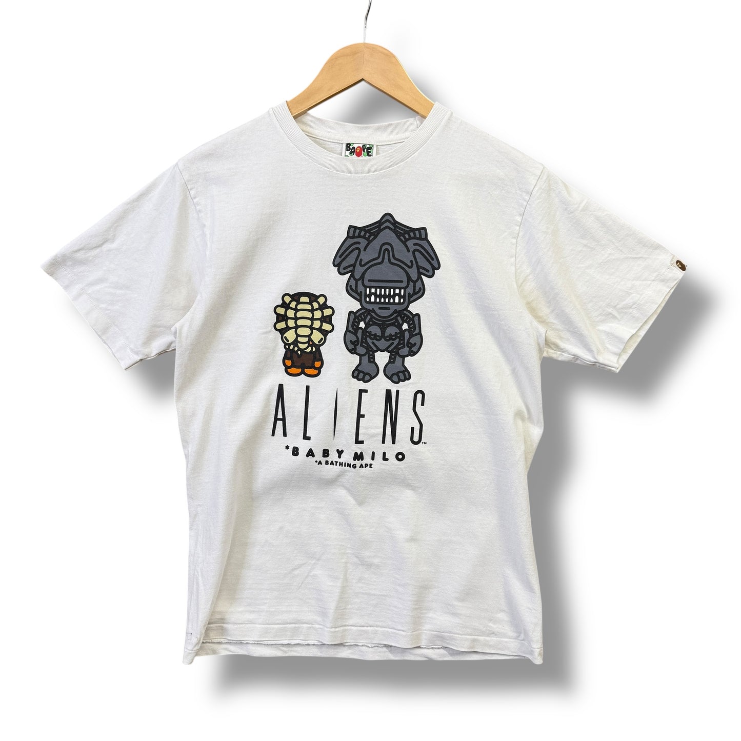 A BATHING APE x alien T-Shirt, medium, white