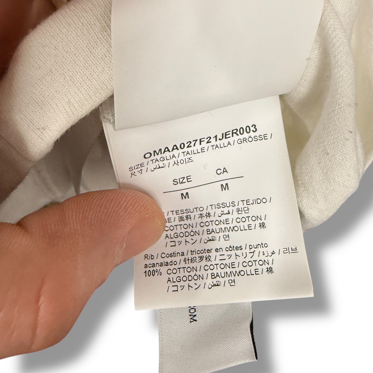 Off-white logo t-shirt, large relaxed