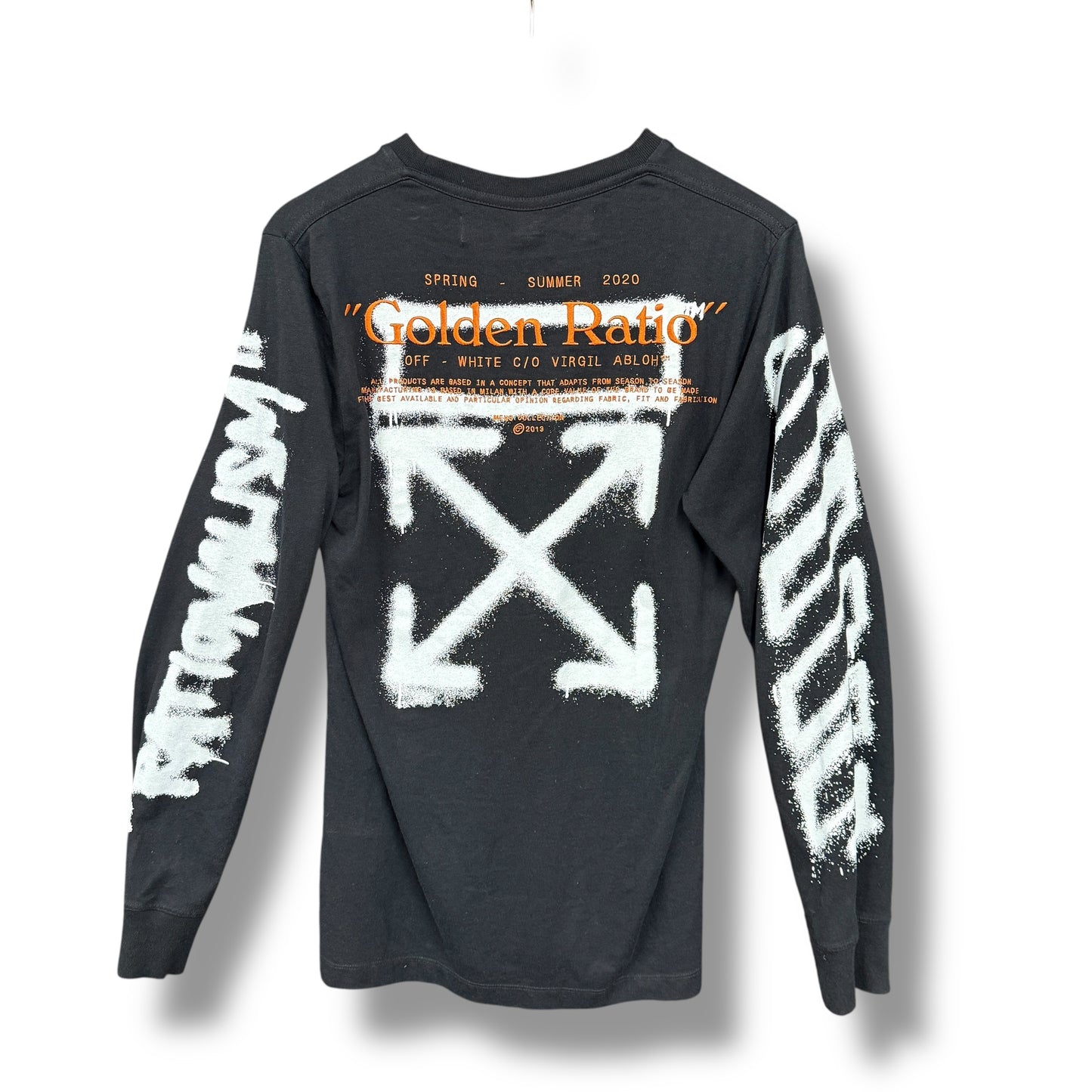 Off-white long sleeve t-shirt, black & multi, small