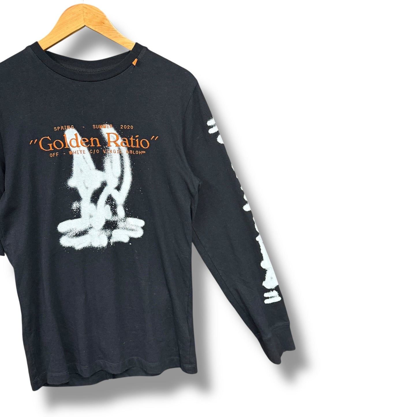 Off-white long sleeve t-shirt, black & multi, small