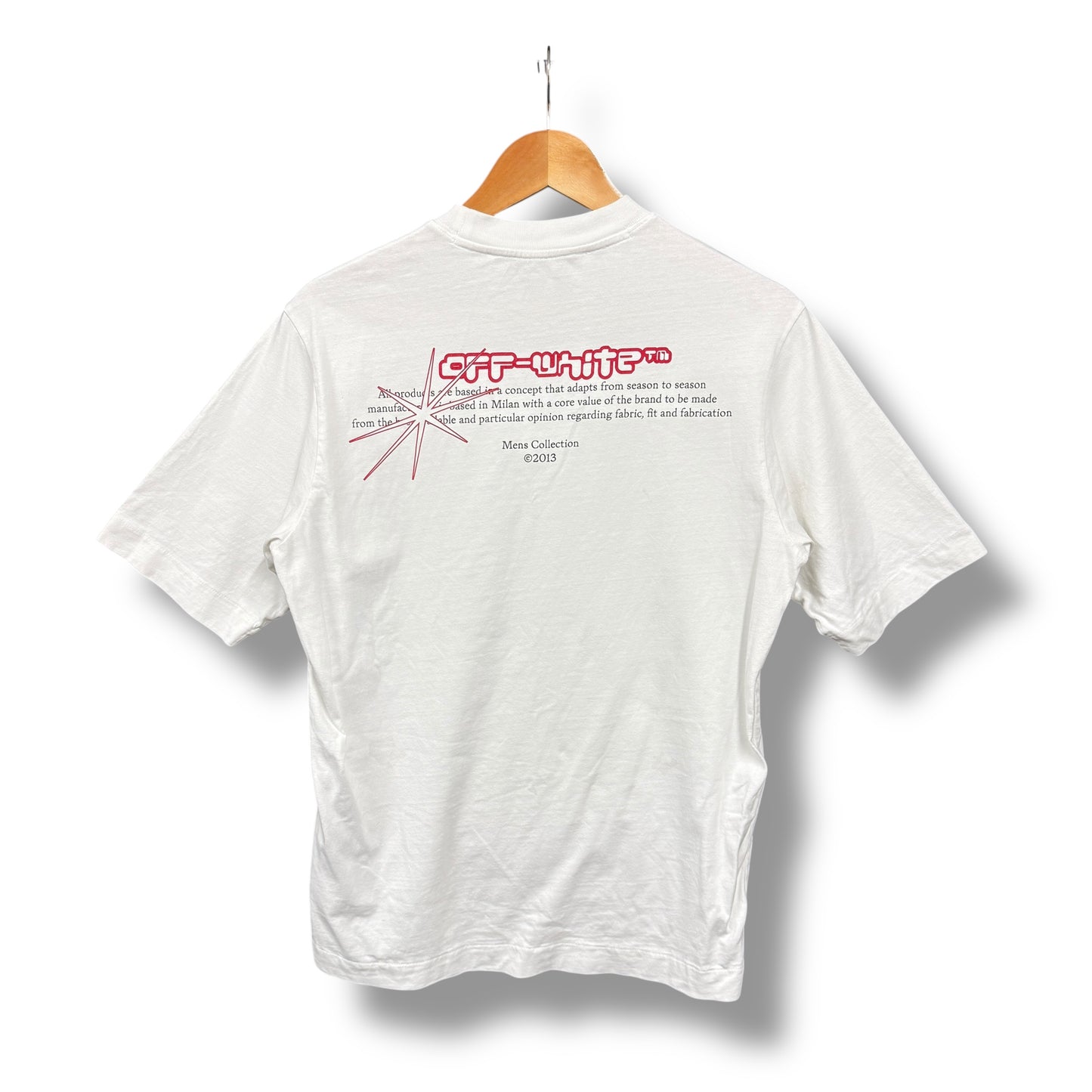 Off-white t-shirt, XS oversized, white