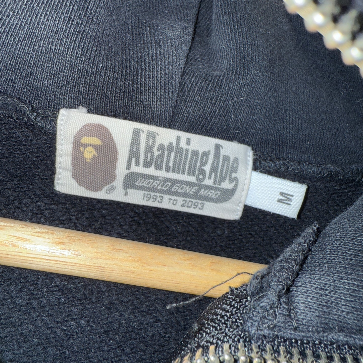 A BATHING APE Joggers, grey, relaxed medium