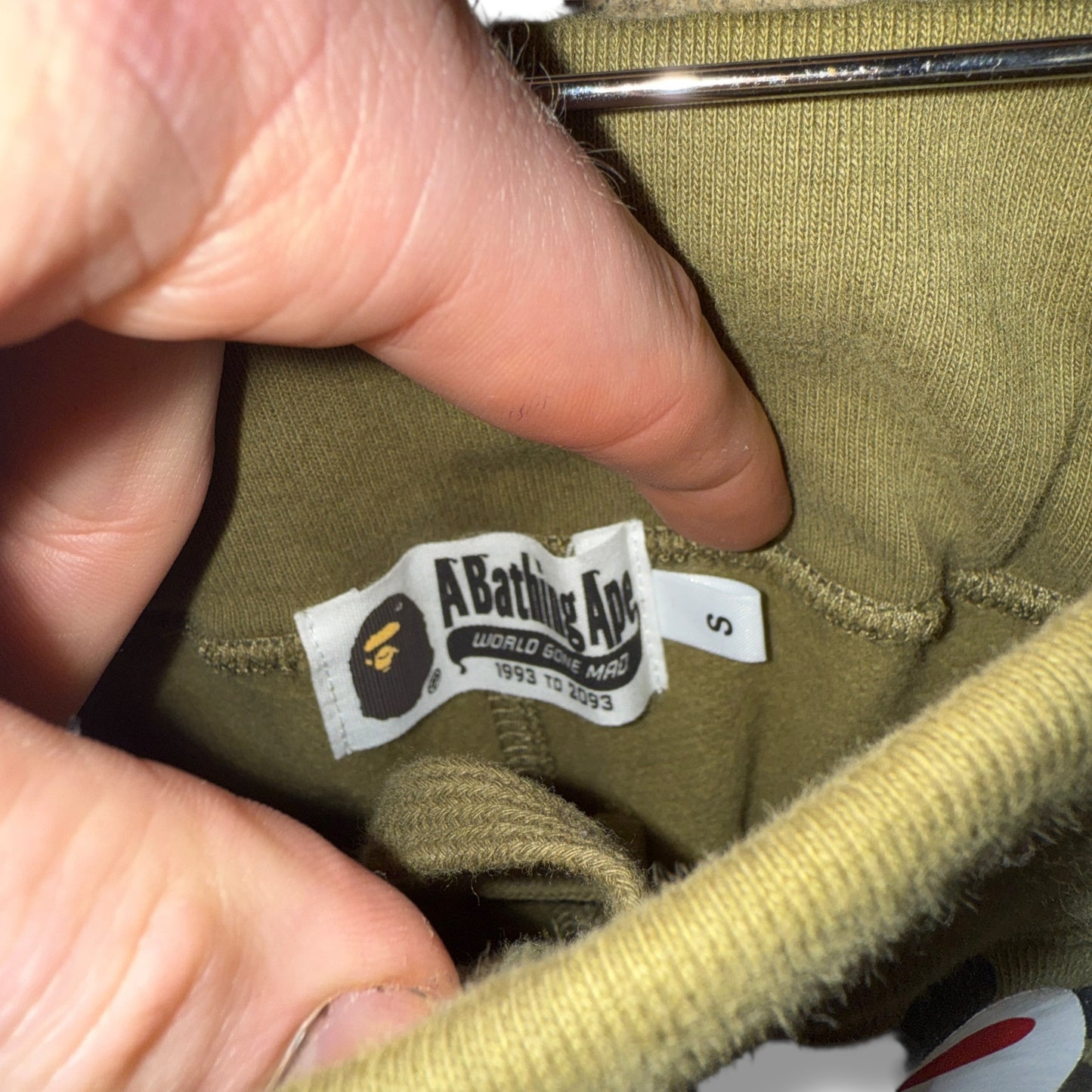 A BATHING APE Joggers, Green, small relaxed