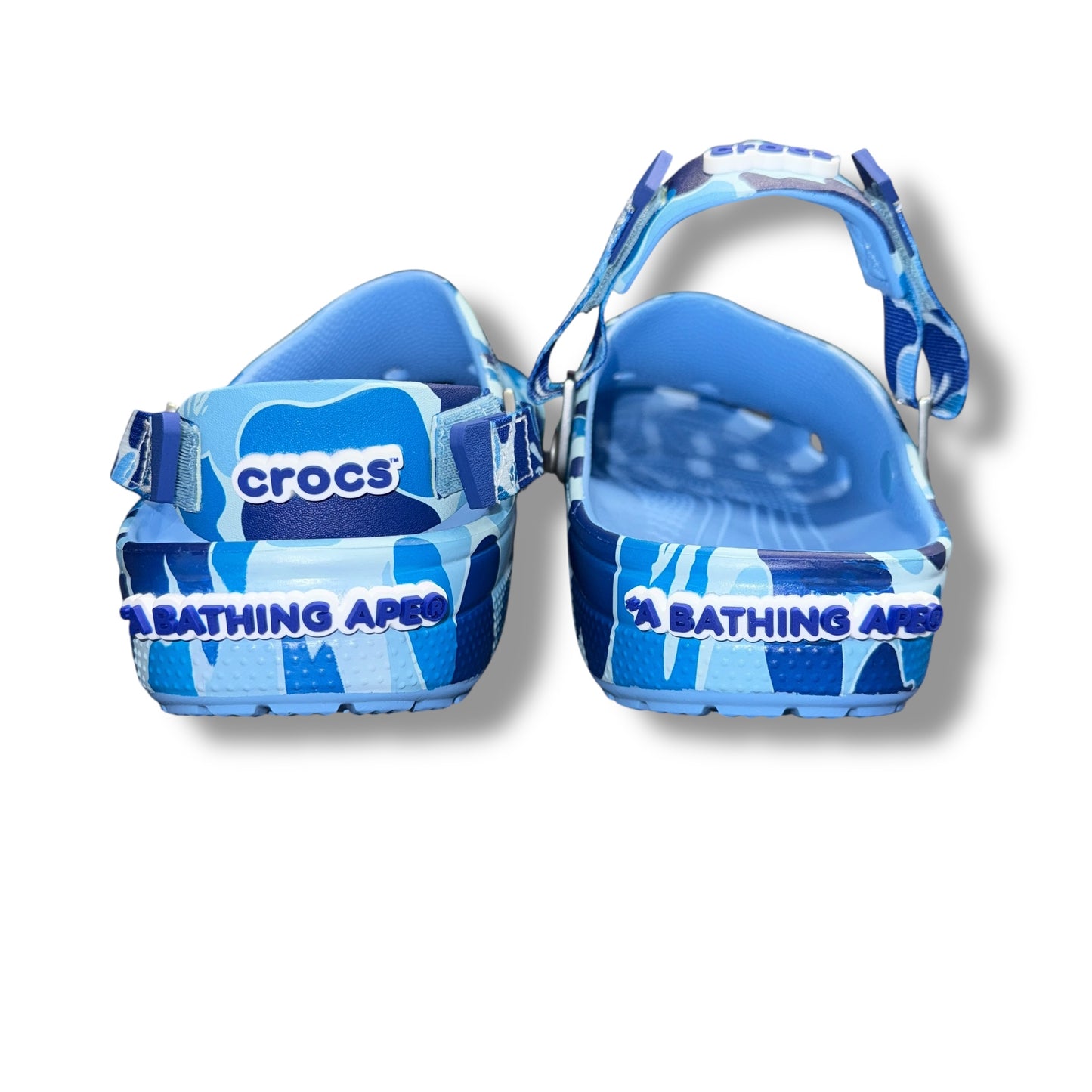 A bathing ape x CROCS BNWT, 13UK blue camo
