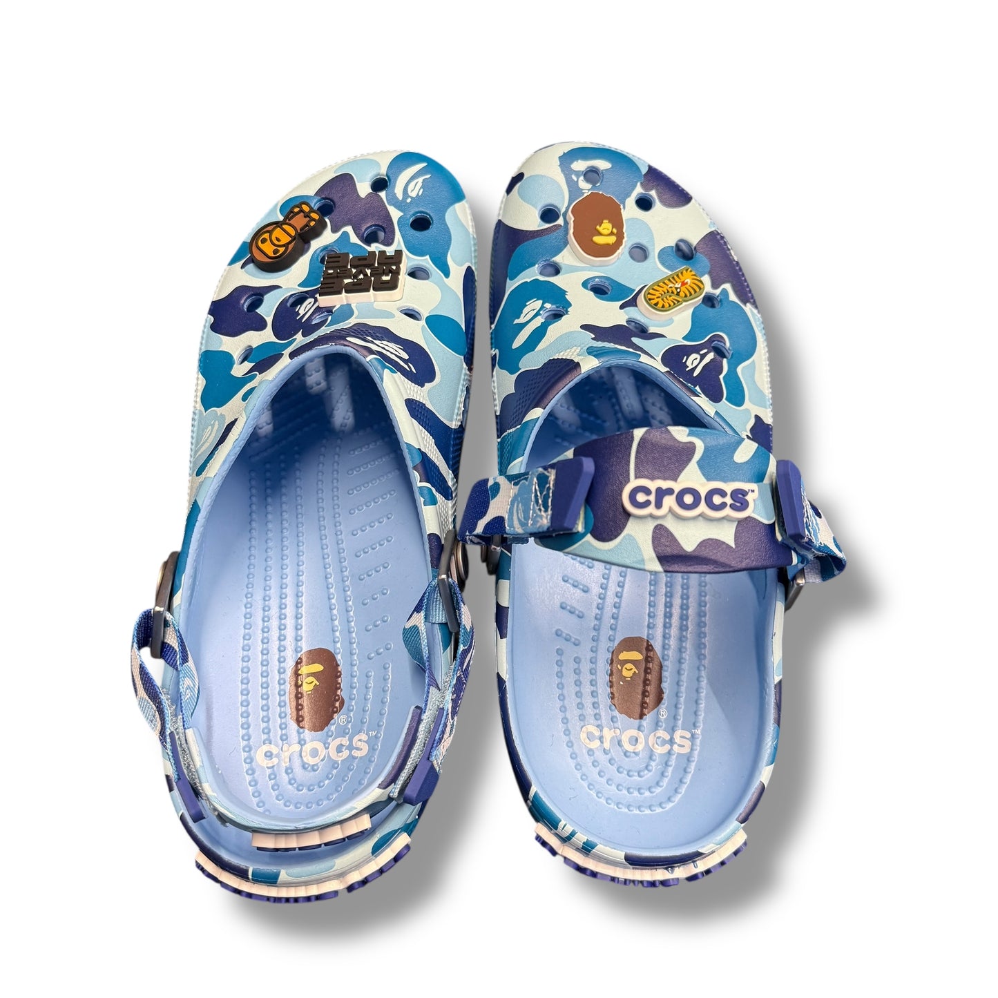 A bathing ape x CROCS BNWT, 13UK blue camo
