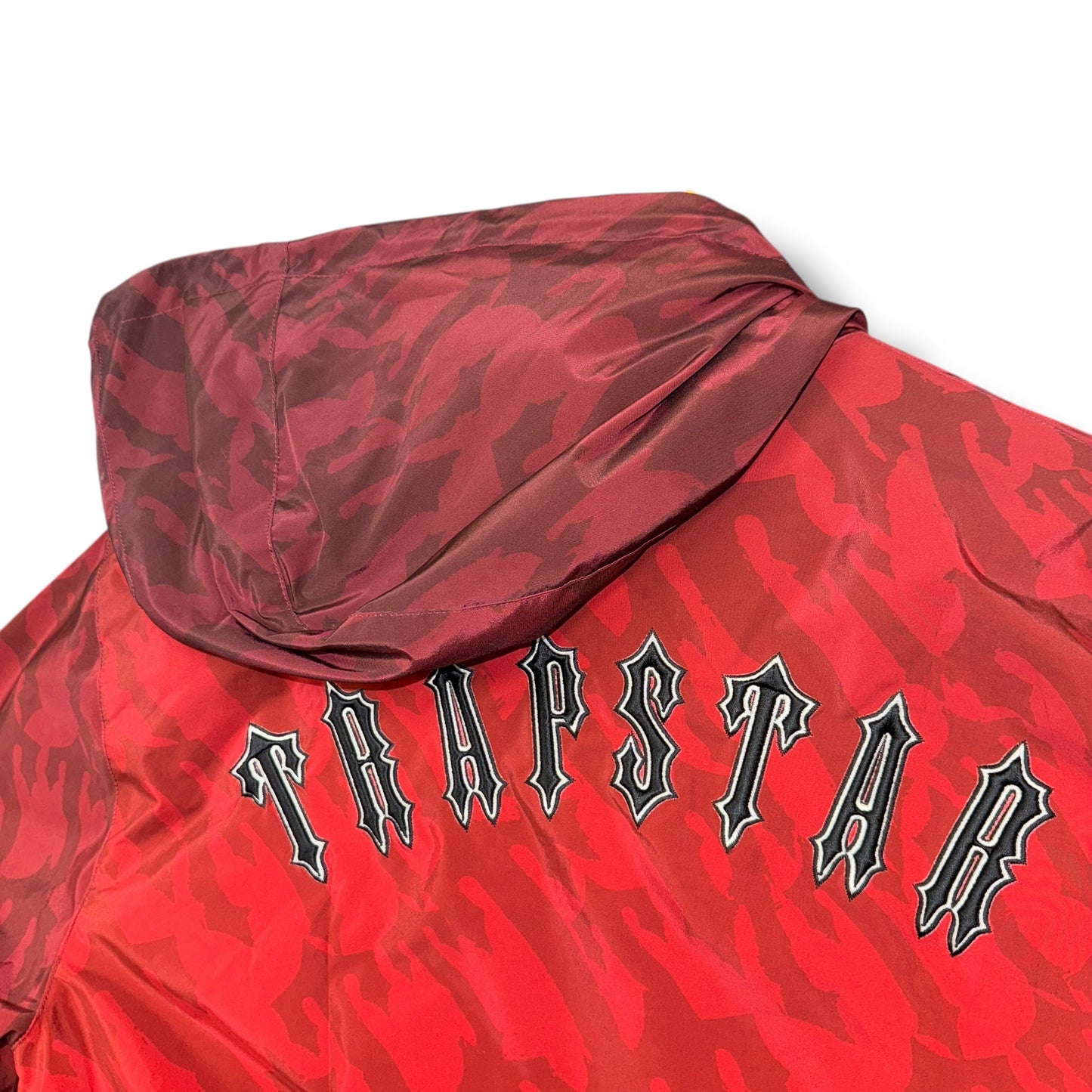 Trap star cropped jacket, womens, red, small