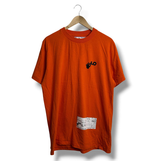 Off-white Graphic T-shirt Orange Large