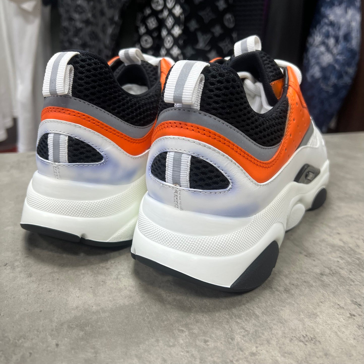 Dior B22 Orange / White