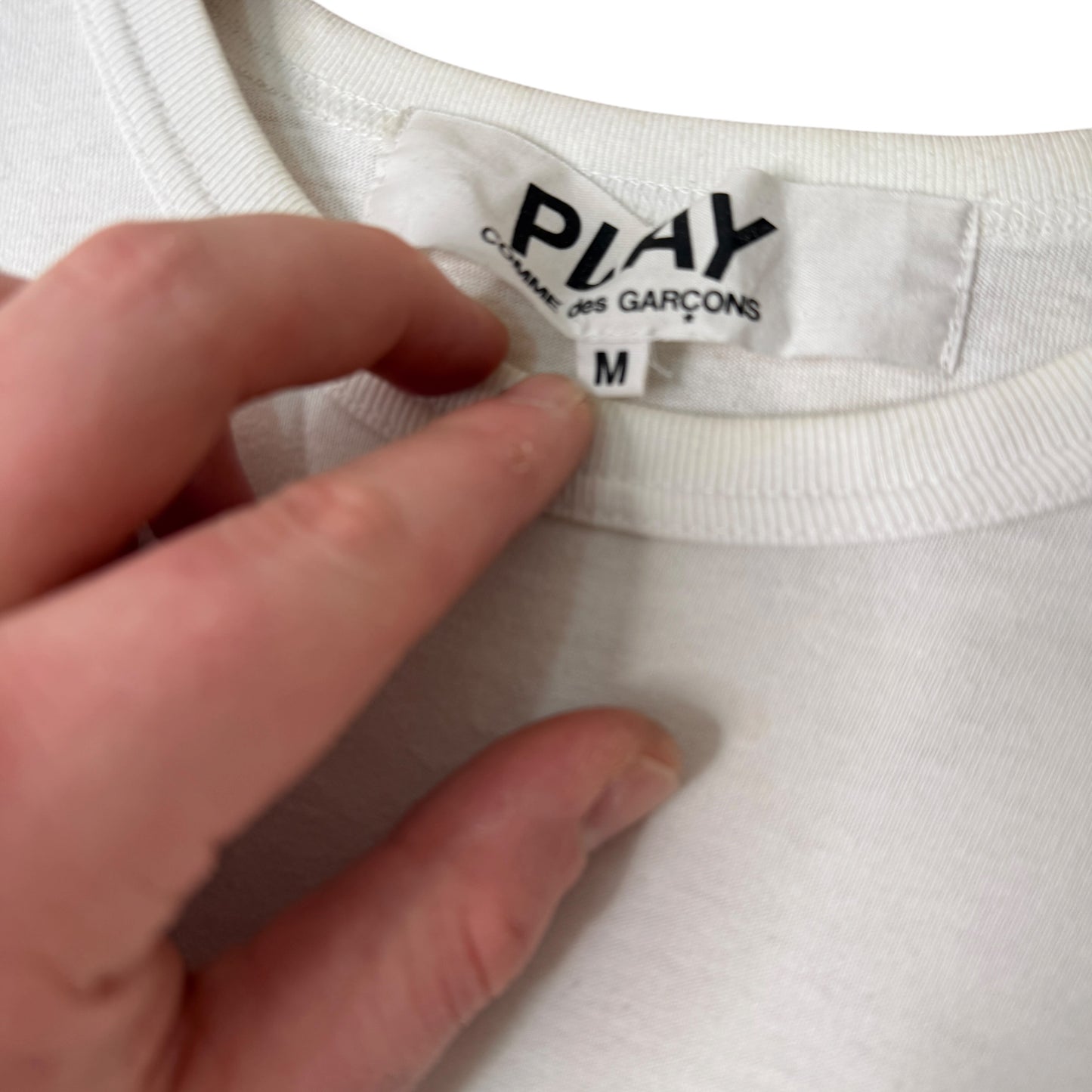 Comme Des Garçons Play Graphic T-shirt White