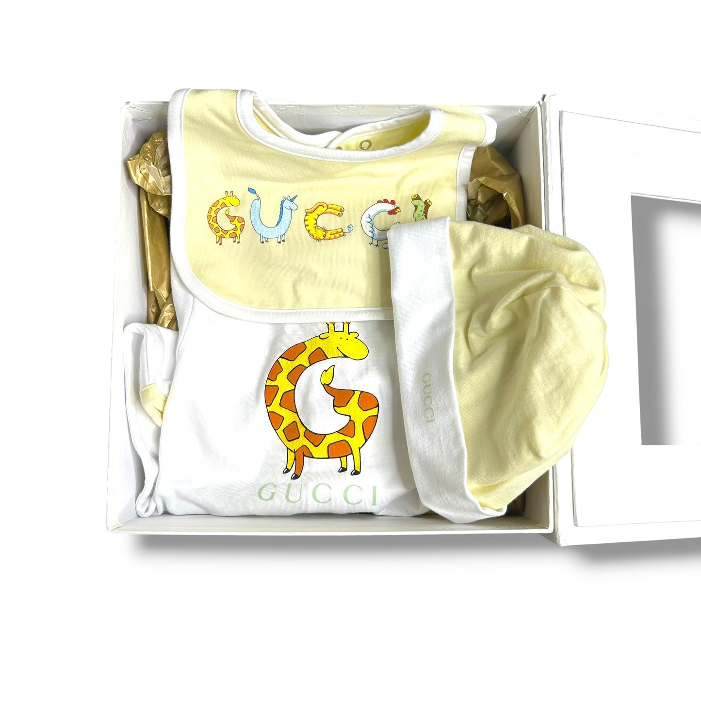 Gucci Baby Set White 0-3 Months