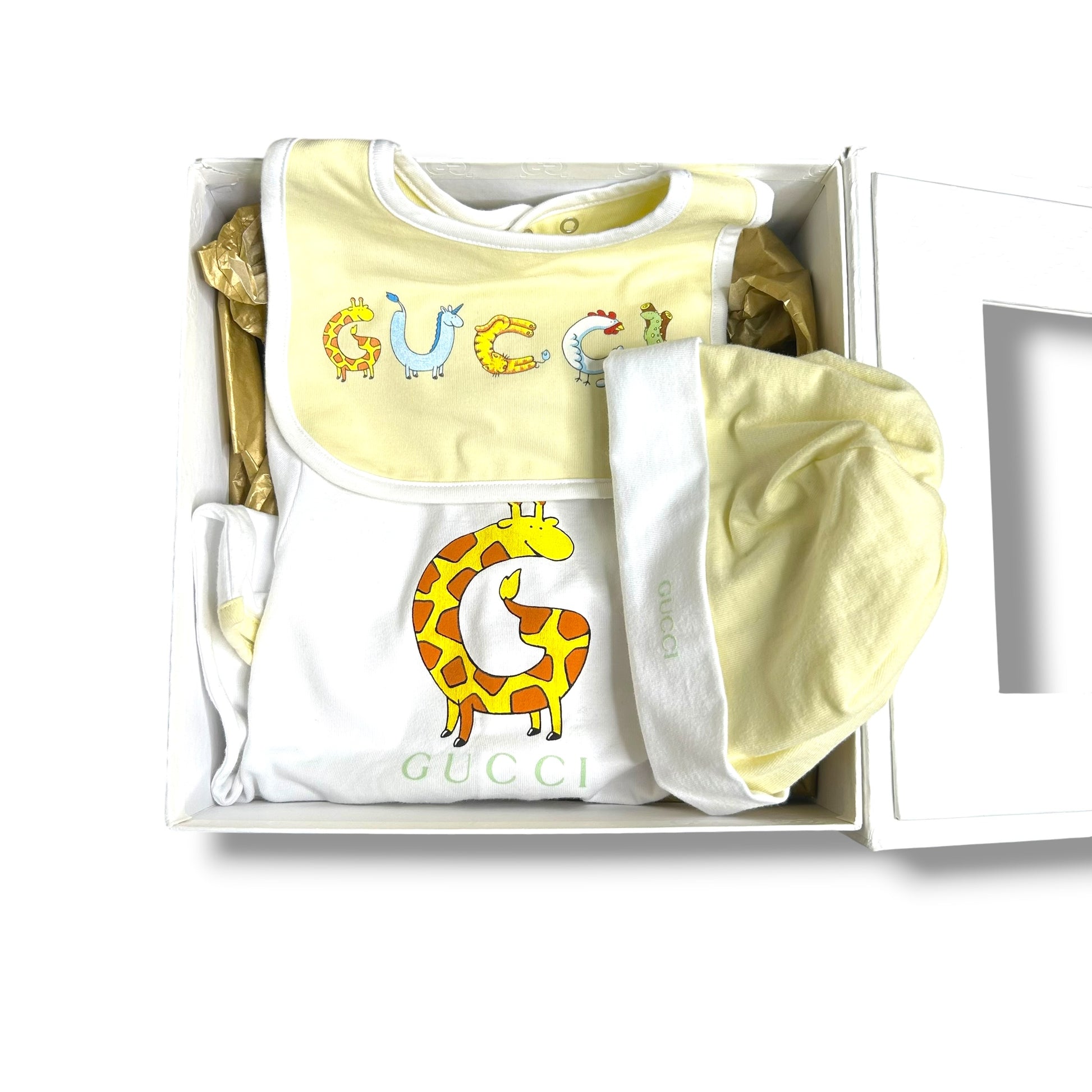 Gucci Baby Set White 0-3 Months