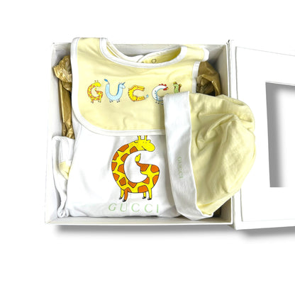 Gucci Baby Set White 0-3 Months