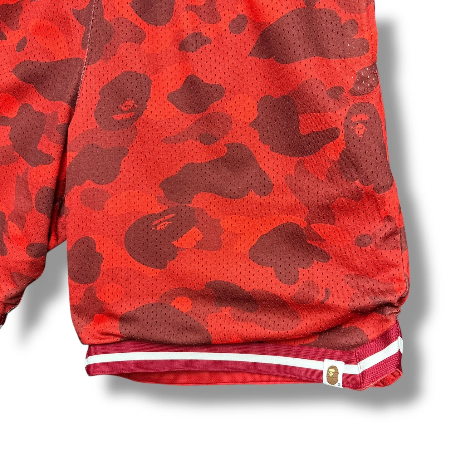 Vintage A Bathing Ape Mesh Camo Basketball Shorts