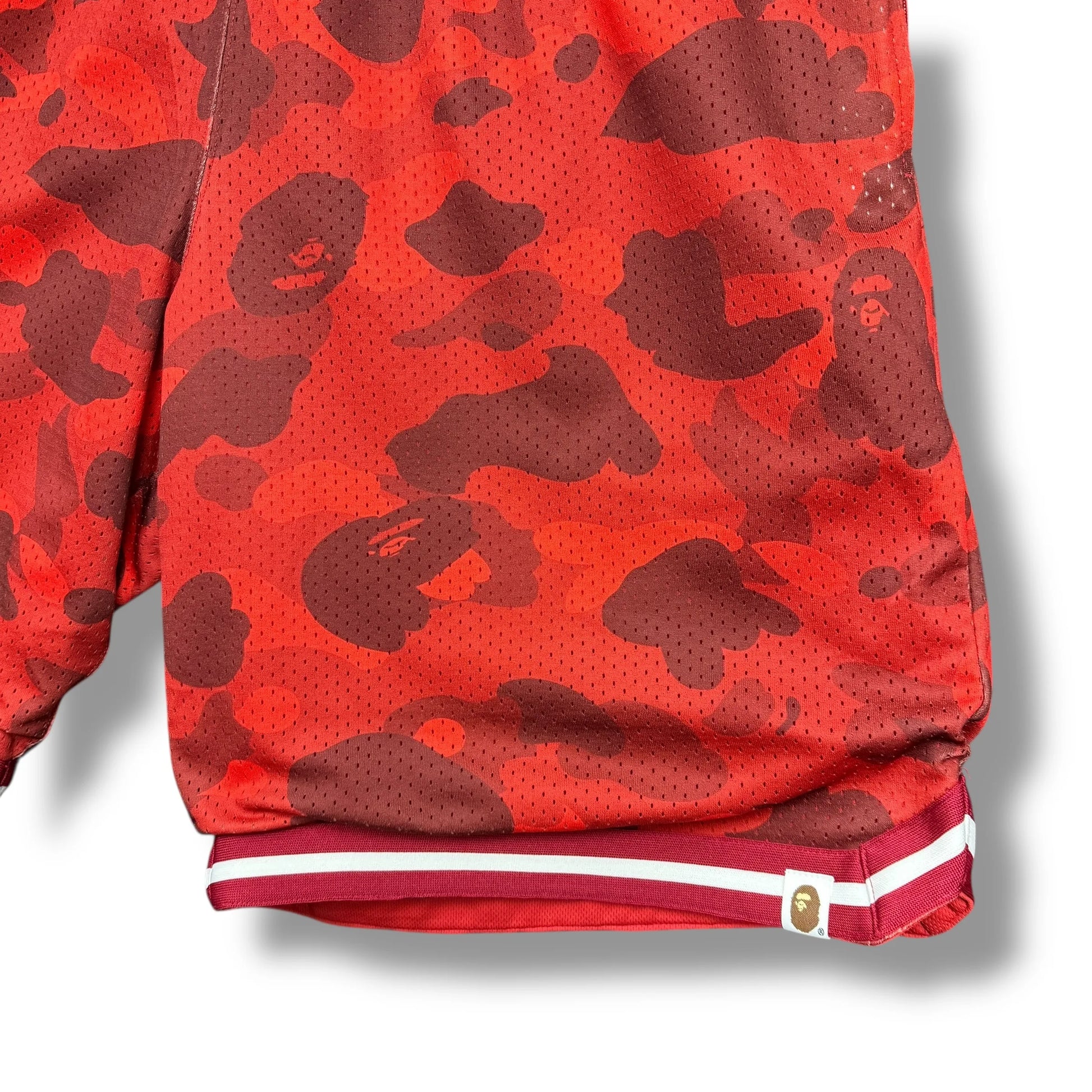 Vintage A Bathing Ape Mesh Camo Basketball Shorts