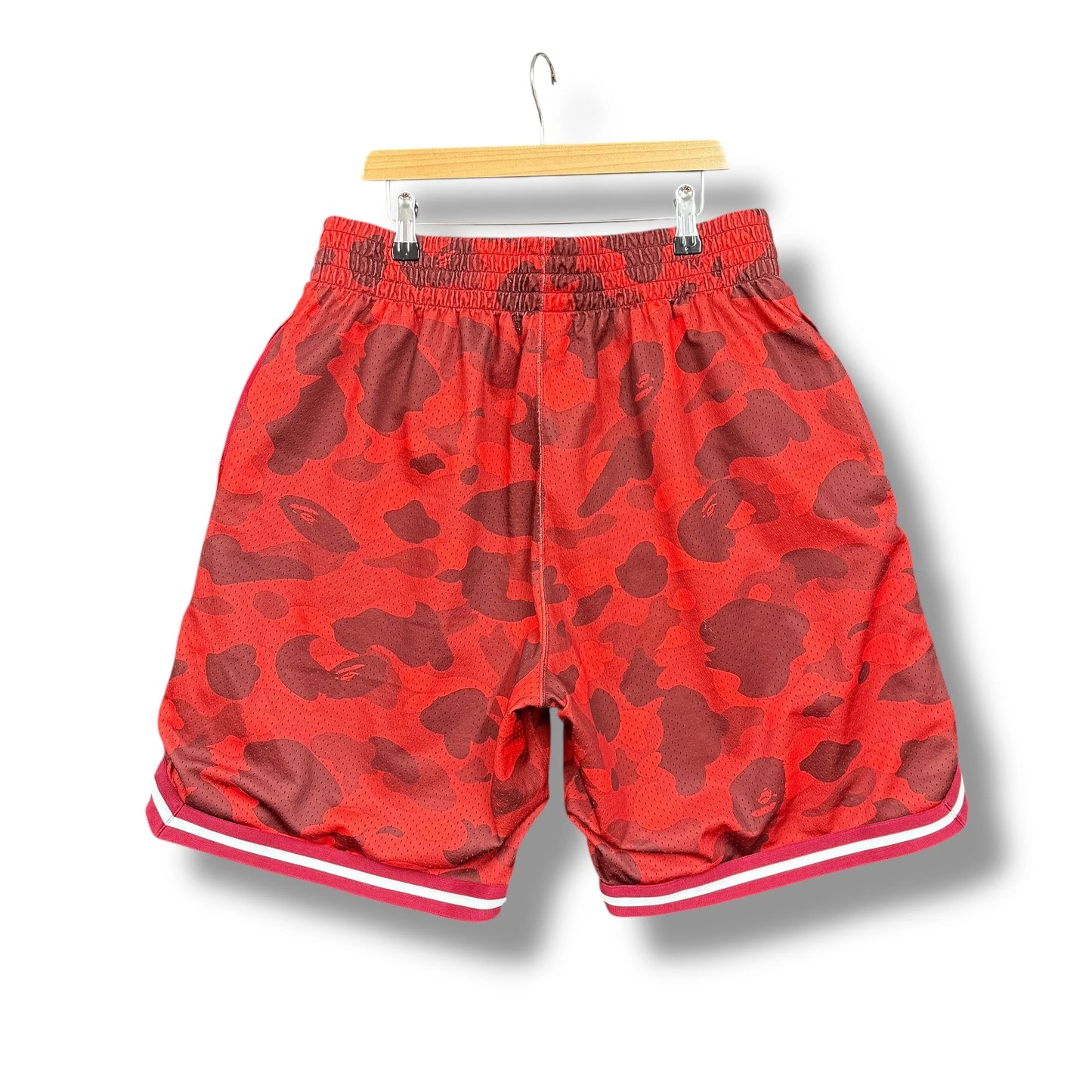 Vintage A Bathing Ape Mesh Camo Basketball Shorts