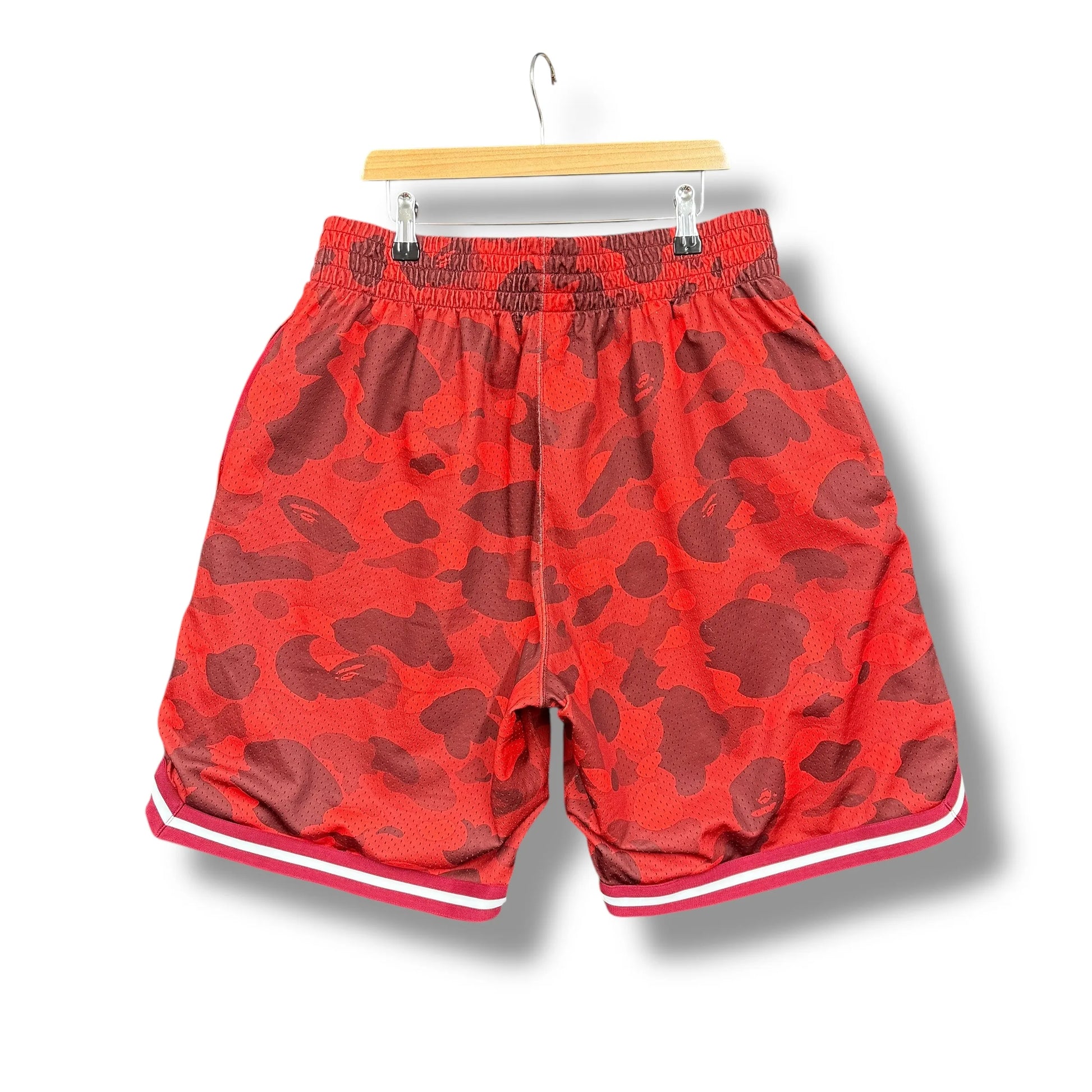 Vintage A Bathing Ape Mesh Camo Basketball Shorts