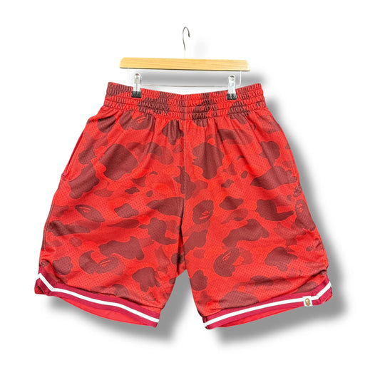 Vintage A Bathing Ape Mesh Camo Basketball Shorts
