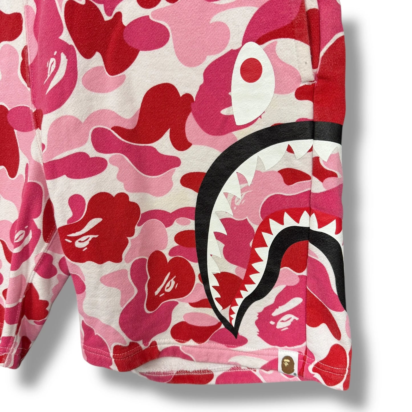 Vintage A Bathing Ape Shark Camo Fleece Shorts