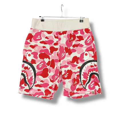 Vintage A Bathing Ape Shark Camo Fleece Shorts