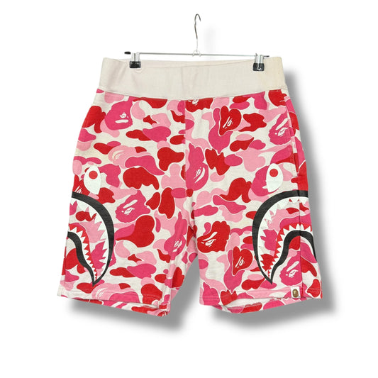 Vintage A Bathing Ape Shark Camo Fleece Shorts