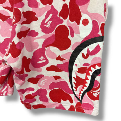 Vintage A Bathing Ape Shark Camo Fleece Shorts