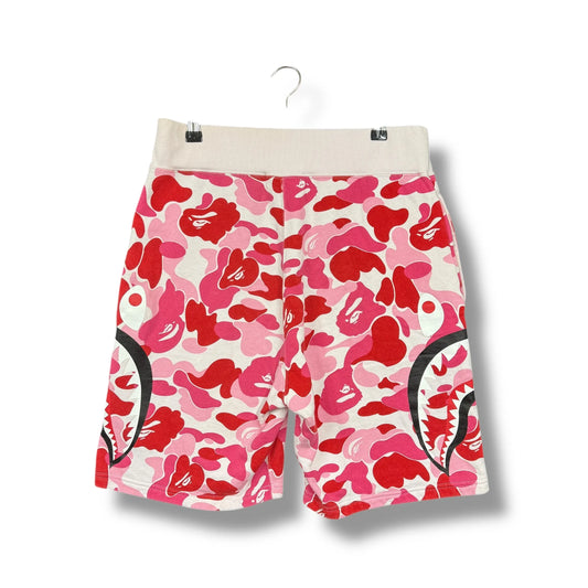 Vintage A Bathing Ape Shark Camo Fleece Shorts