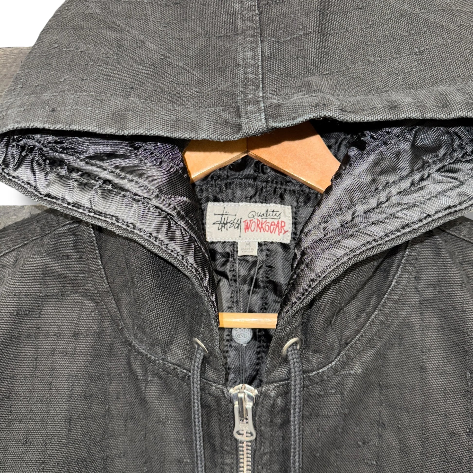 Vintage Stussy Hooded Work Jacket