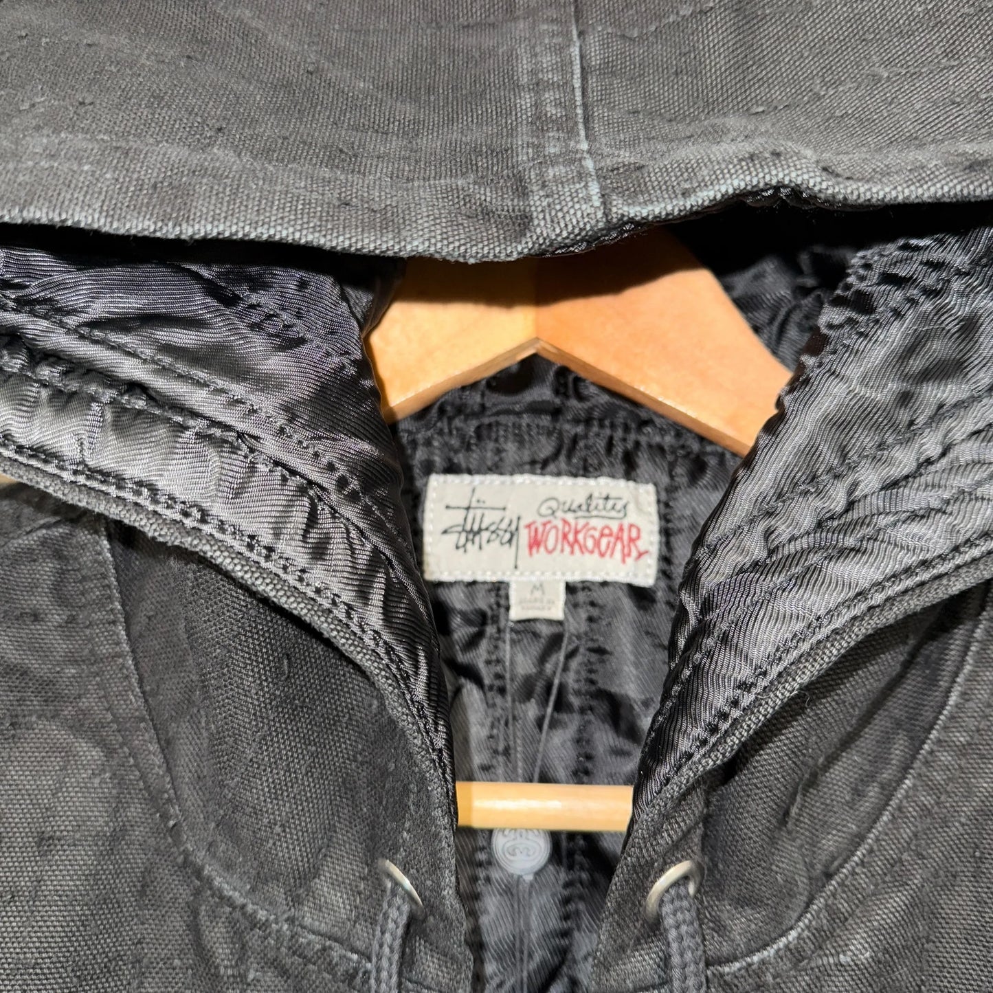 Vintage Stussy Hooded Work Jacket