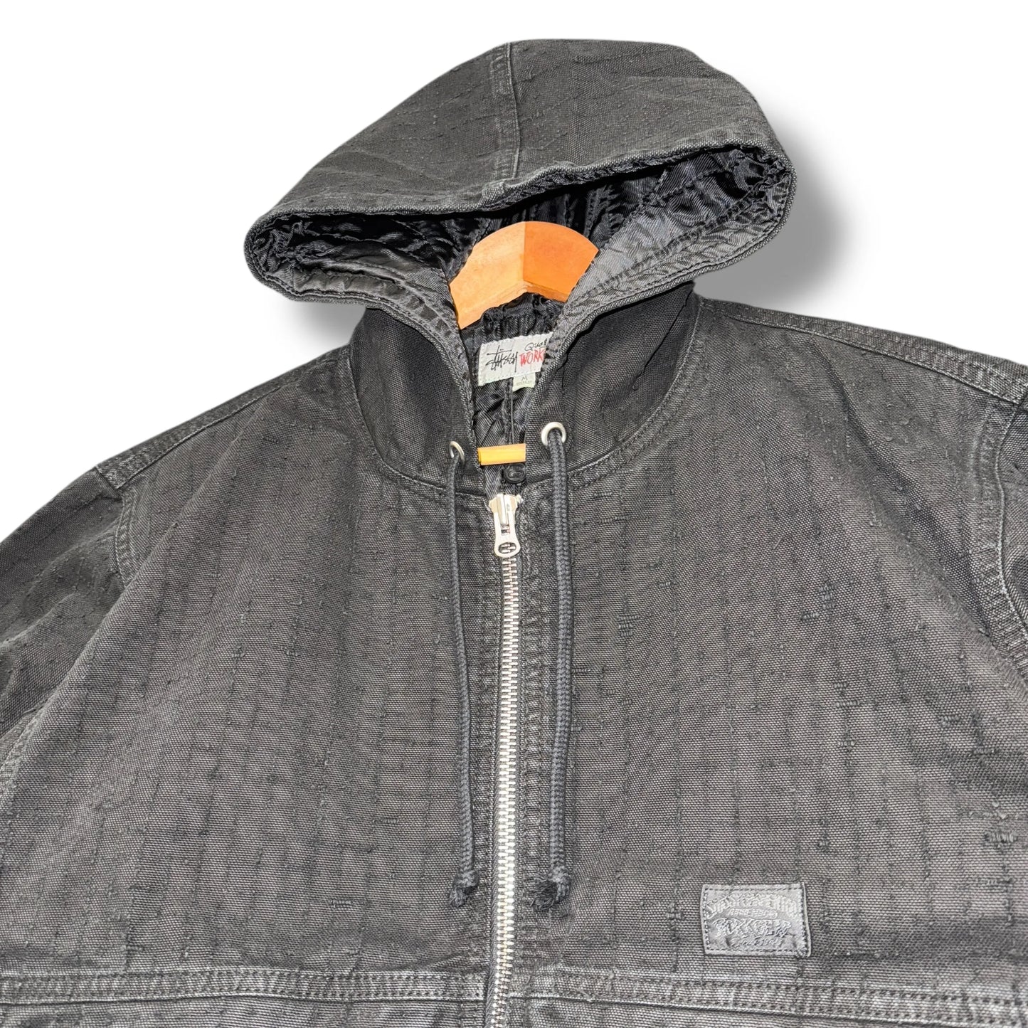 Vintage Stussy Hooded Work Jacket